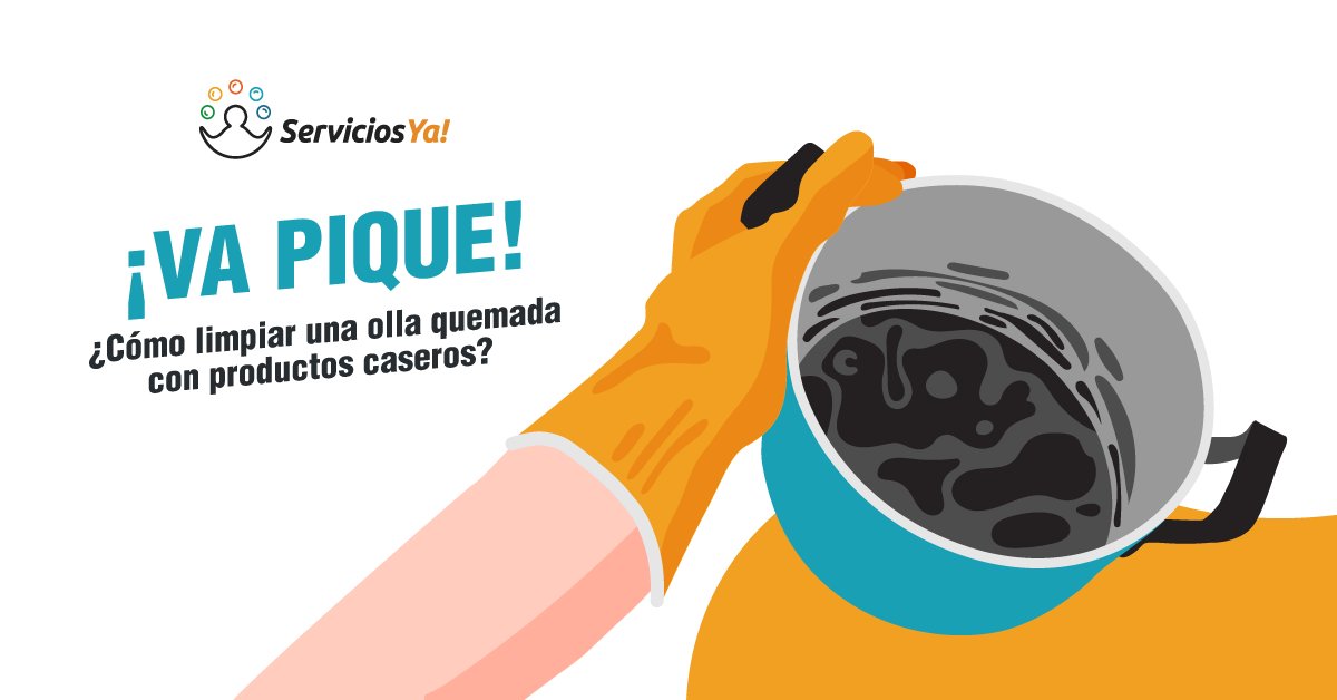 servicios_ya's tweet photo. ¿Alguna vez te pasó que te quedó una olla quemada y no sabías cómo limpiarla? Te dejamos estos tips para que puedas recuperar esa olla que diste por perdida 😉

#ServiciosYa #Profesionales https://t.co/yocKomkLuU