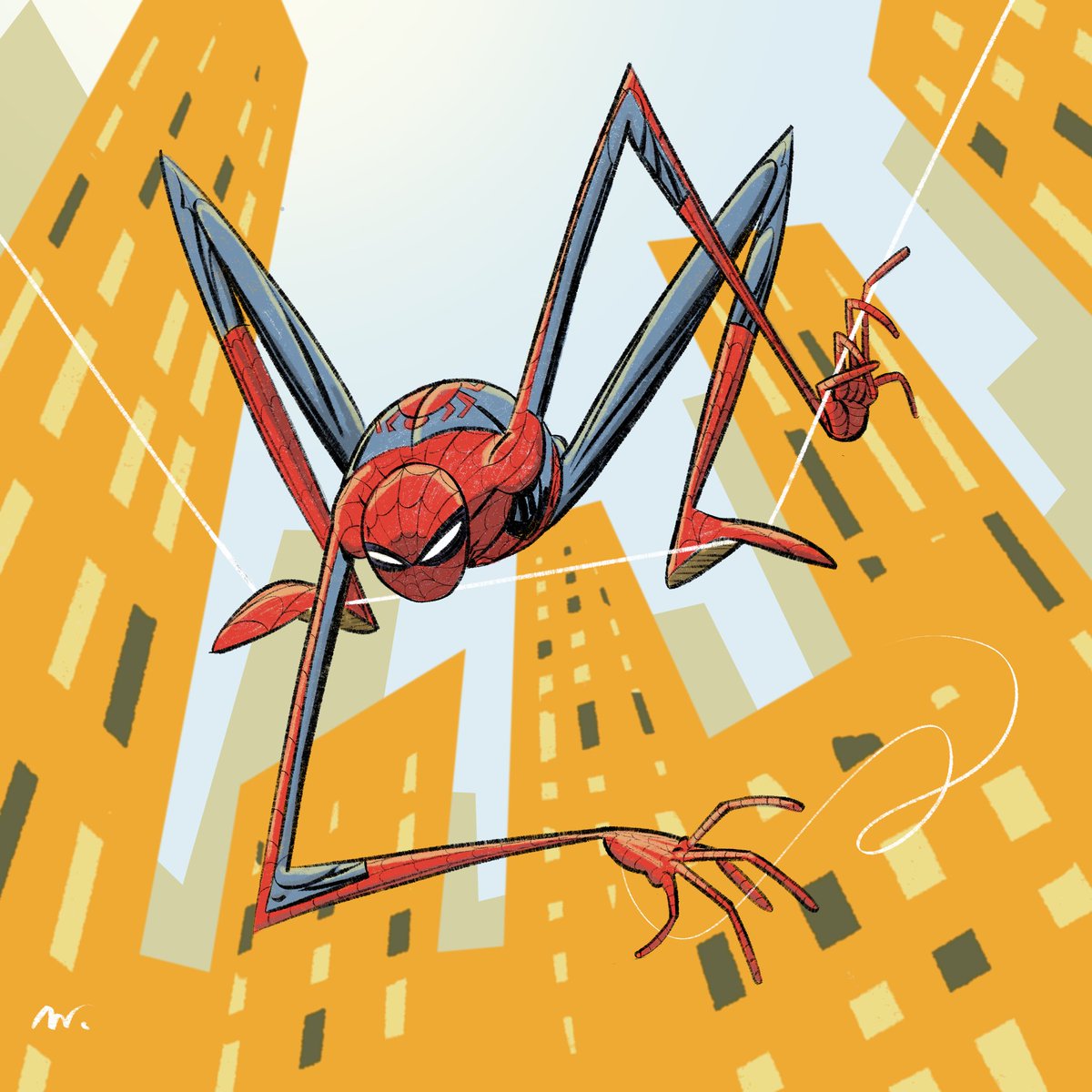 Hey, Twitter! Quick Spidey mess around. Bye,Twitter. #SpiderMan #Marvel #marvelcomics #spidey
