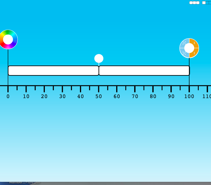 RawdingMolly's tweet photo. @NumberShapes @MathforLove @theresawills @Kidsmathtalk It's so much fun to play around with the #Primeline. As I was playing, created this - not a solution but just an idea that I'll share with students to #noticewonder https://t.co/guF3TRCmXT