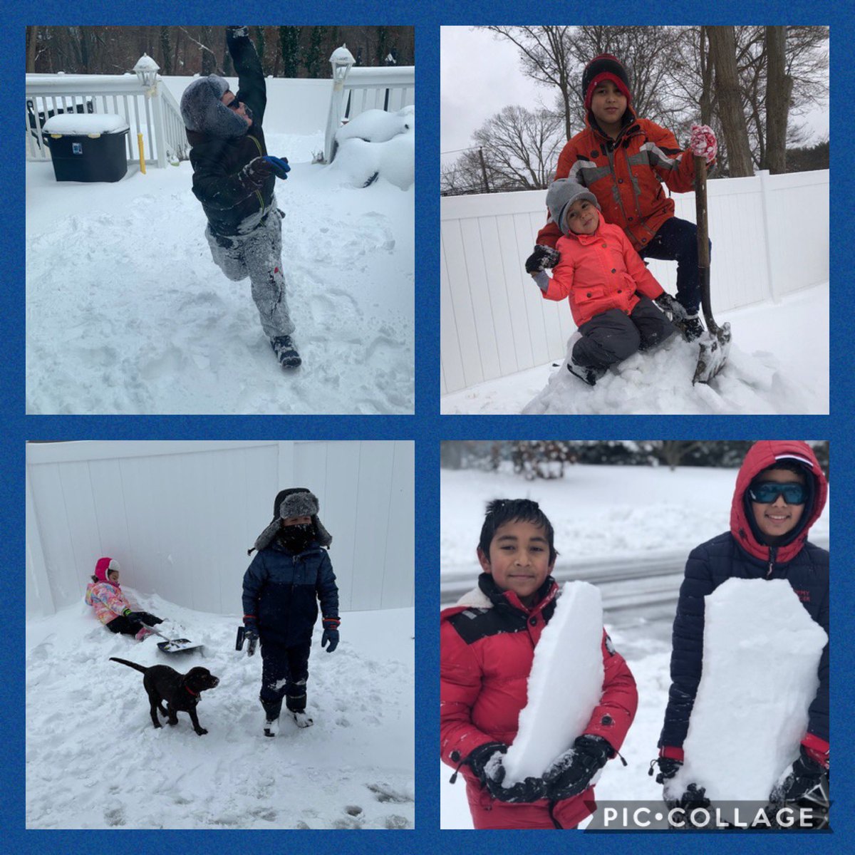 JenniferDeCarl4's tweet photo. Class 3-4 is enjoying their snow day! The De Carlo and Grieco Families are as well! ❄️⛄️❄️⛄️ @Nokobulldogs @SachemSEL @SachemSchools https://t.co/40YoGl0w8r