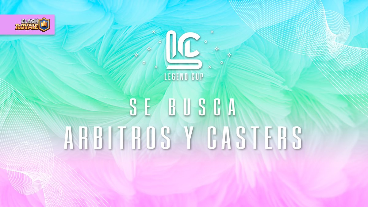 ¡ANUNCIÓ!

Se busca para próximas ediciones de <a href="/LegendCupGG/">Legend Cup</a> 🏆

🔹Arbitros🗣️
🔹Casters🎙️ 

Paras más información al MD📥

Nos ayudan con RT &amp; ❤️

#LegendCup  #ClashRoyale