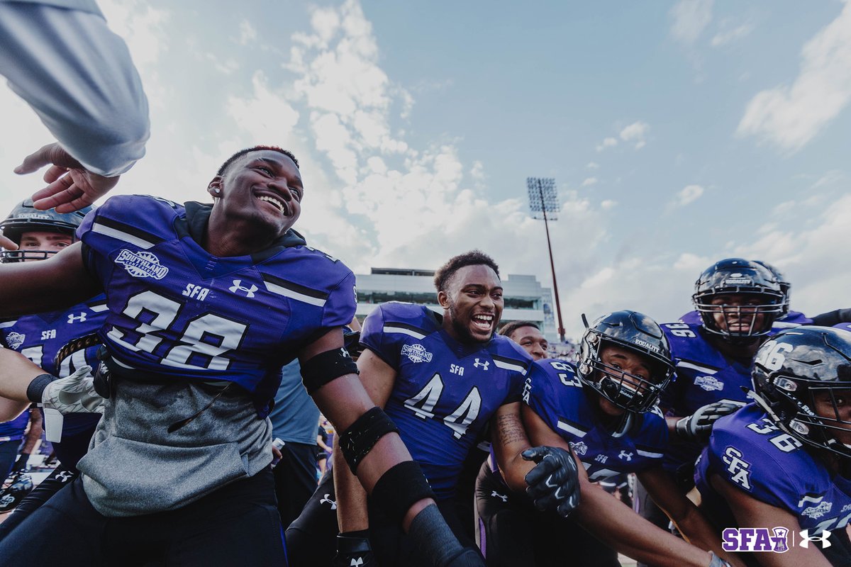 SFASU's tweet photo. We are continually impressed with @CoachCarthel's vison for the @SFA_Football team and our student-athletes’ commitment to excellence. Their hard work paid off this year as every home game ended with an SFA victory.
Congratulations, Jacks!
#SFA2020 https://t.co/RJLXmWOR0U