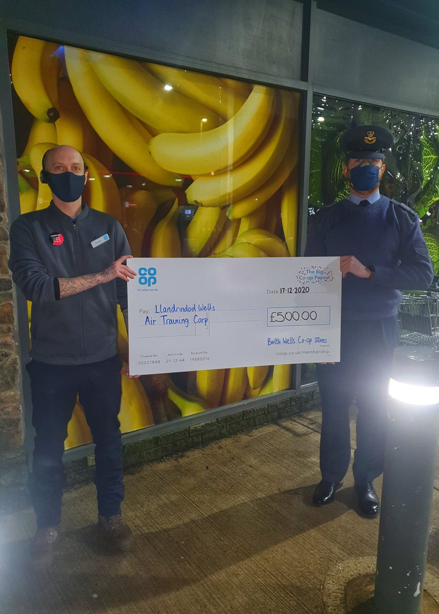 colley_robynne's tweet photo. an amazing £500 given to Llandrindod Wells Air Cadets for new training resources through @coopuk #CommunityDonations 
#CoopBuilthPetrol #ItsWhatWeDo #MakingADifference 
@KerinaRees @kingcop4 @P_Chudders https://t.co/5bAxHHKdzB