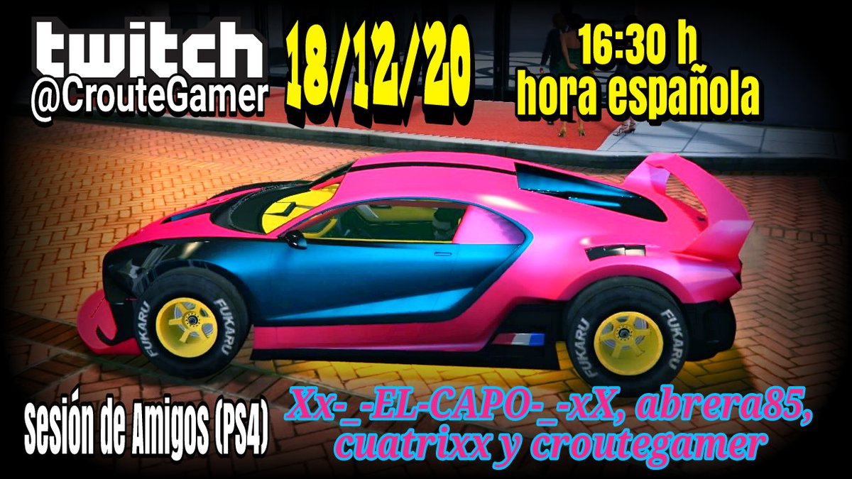 CrouteGamer's tweet photo. ##TeamCrouteGamer regalará este coche mañana!!!
#TeamCrouteGamer Will be giving this car away tomorrow!!! https://t.co/pBMKwvMaQa