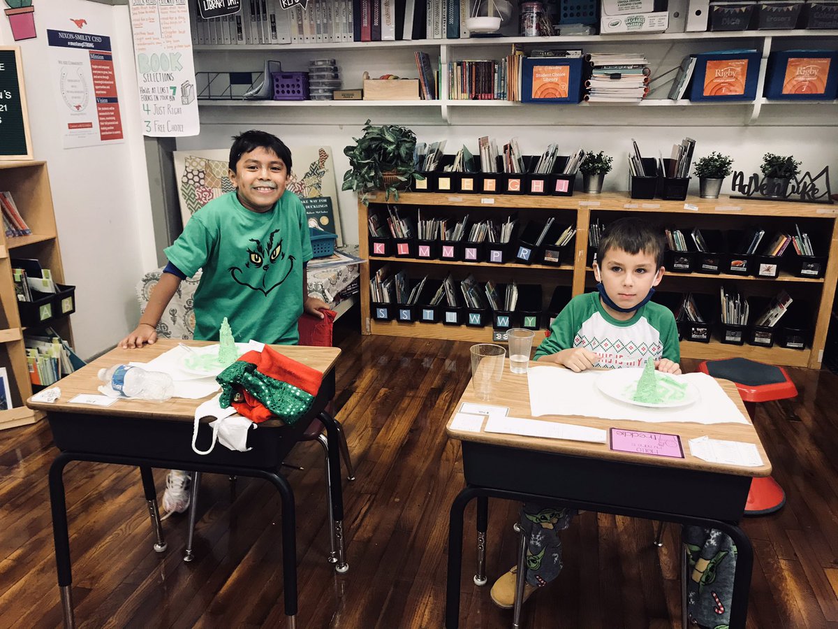 MsLynnNSE's tweet photo. We had a really good time decorating Whoville trees for #GrinchDay! #December20NSE https://t.co/C12K6q4Qji