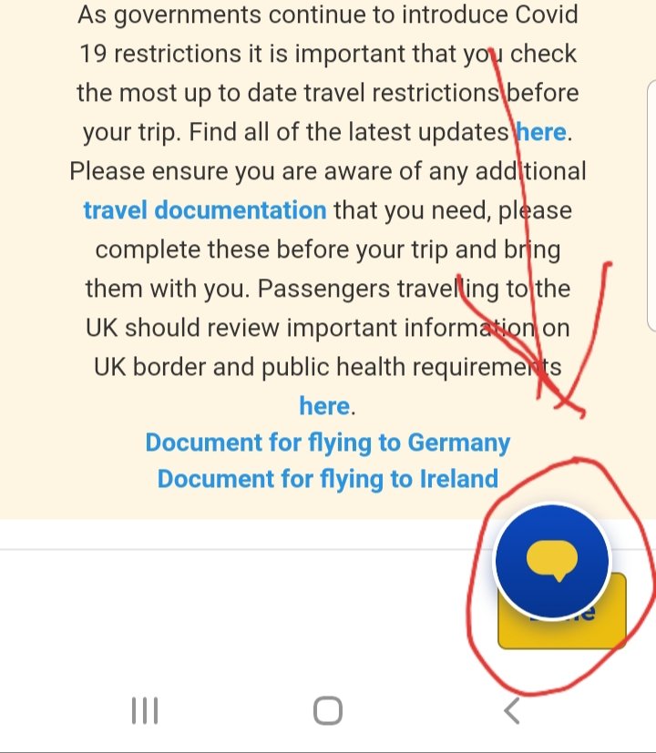 Metallicabmw's tweet photo. @Ryanair is there a,reason why the help bot is hiding the next button ? Very difficult to try to check in with a fingernail to try and hit next. The help bot icon can't be dragged away. Thanks guys. https://t.co/omXOZinHHO