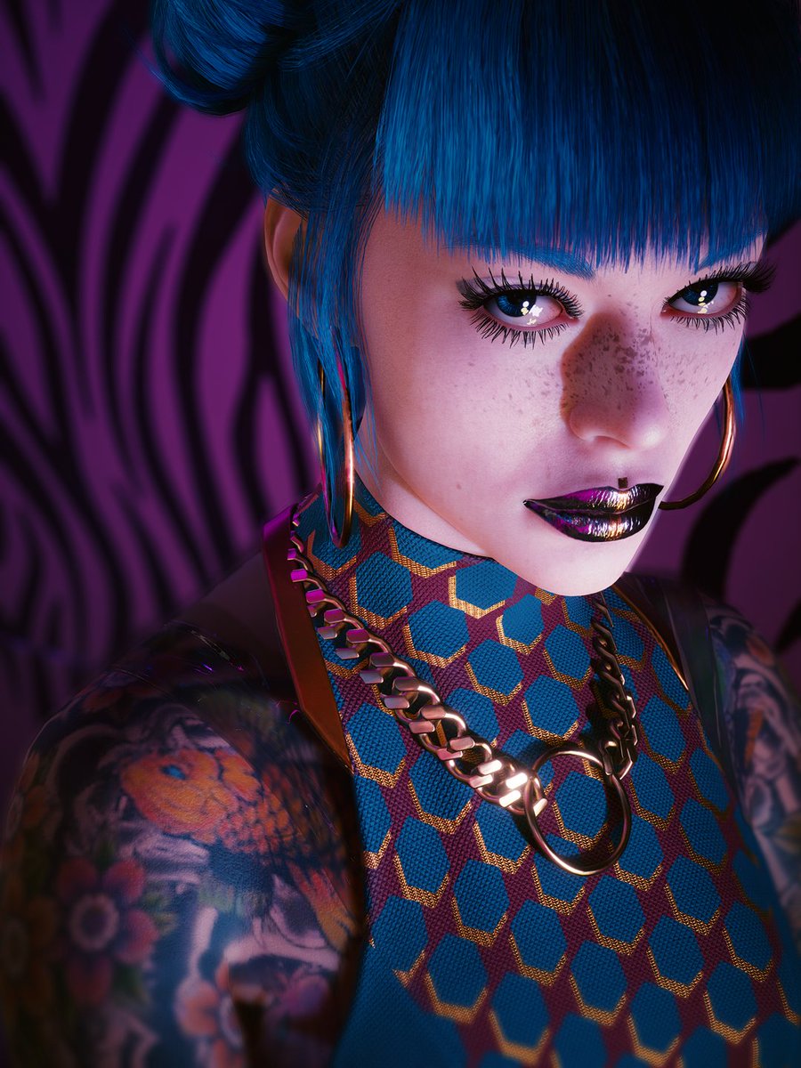 Berduu's tweet photo. NPC Portraits // Cyberpunk 2077 (photo mode) https://t.co/5Jxs5F45We