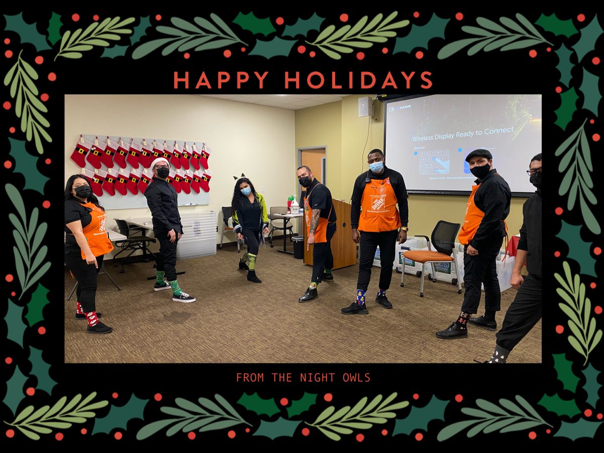Rueben Duran (@ruebenduran_thd) on Twitter photo Happy Holidays!!! From the 5087 Night Owls🎄🧦 <a href="/EvertBrandon/">Brandon Evert</a> <a href="/LemosTannia_THD/">Tannia Lemos</a> <a href="/Timothy_5087/">Timothy Mays</a> <a href="/JOJOHunter5087/">Jonise Hunter</a> <a href="/ValerieOvalle1/">Valerie</a> <a href="/MadDogMurphy87/">jeremy murphy</a> <a href="/ChrisBarrazaTHD/">Christian Barraza</a> <a href="/lajacska01/">laura mathe</a> <a href="/Gladys_5087APS/">Gladys Guardado</a> Happy Holidays!!! From the 5087 Night Owls🎄🧦 <a href="/EvertBrandon/">Brandon Evert</a> <a href="/LemosTannia_THD/">Tannia Lemos</a> <a href="/Timothy_5087/">Timothy Mays</a> <a href="/JOJOHunter5087/">Jonise Hunter</a> <a href="/ValerieOvalle1/">Valerie</a> <a href="/MadDogMurphy87/">jeremy murphy</a> <a href="/ChrisBarrazaTHD/">Christian Barraza</a> <a href="/lajacska01/">laura mathe</a> <a href="/Gladys_5087APS/">Gladys Guardado</a>