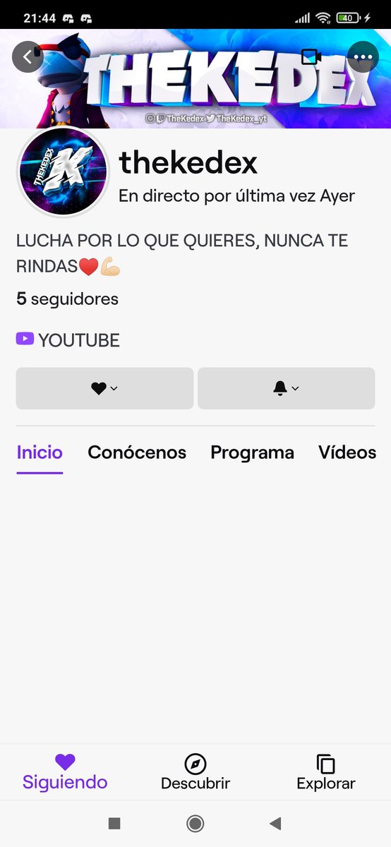 Gente seguir a tope a mi amigo TheKedex en Twitch!!!!
🔥💙