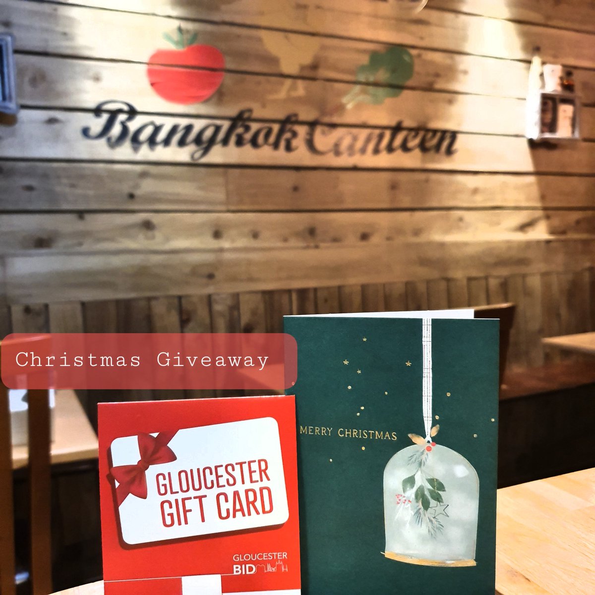 BKKCanteenUK's tweet photo. £10 Gloucester Gift card to be won. Just like and share this post then post picture or write the name of your favourite dish in the comment below.
The winner will be chosen randomly and will be announced on Sunday 20th December.
#gloucestergiftcard #shoplocal #gloucesterbid https://t.co/8rFO64rNbj