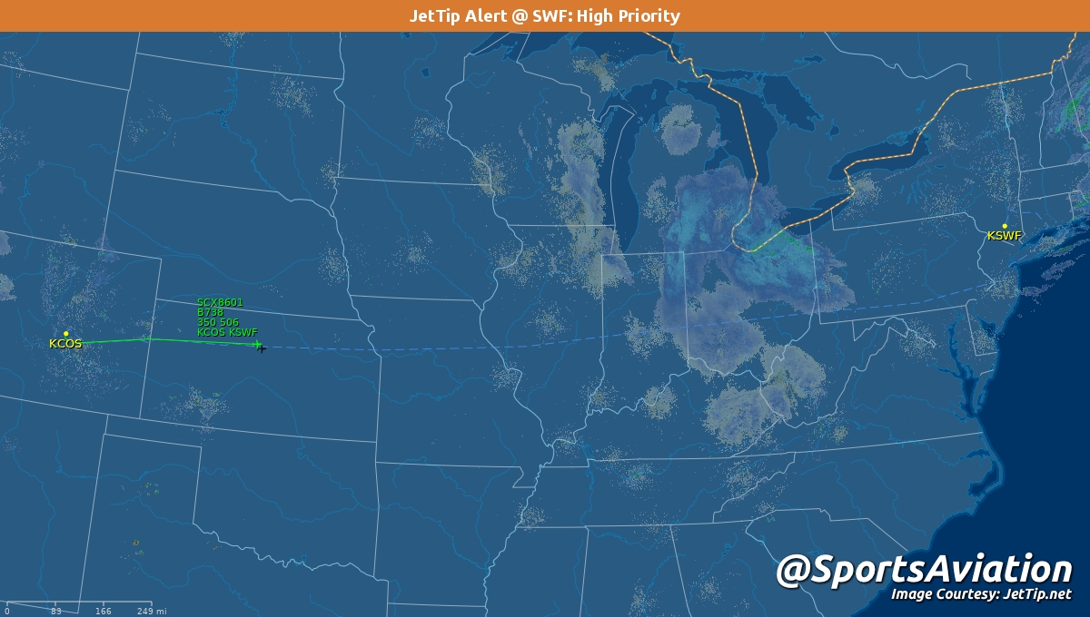 SportsAviation's tweet photo. π Air Force Falcons (@AF_Football)
ποΈ #LetsFly #BeatArmy on way to West Point for Saturday
π Army Black Knights #GoArmy #AFAvsARMY
βΌοΈ Rare @JetTipNet arrival alert
βοΈ SCX8601 | N828SY | B738
π« COS - 1:12pm MT
π¬ SWF - 6:37pm ET
Track HereππΌ: https://t.co/T4tHCuAmuL https://t.co/mxvnSdyKDn