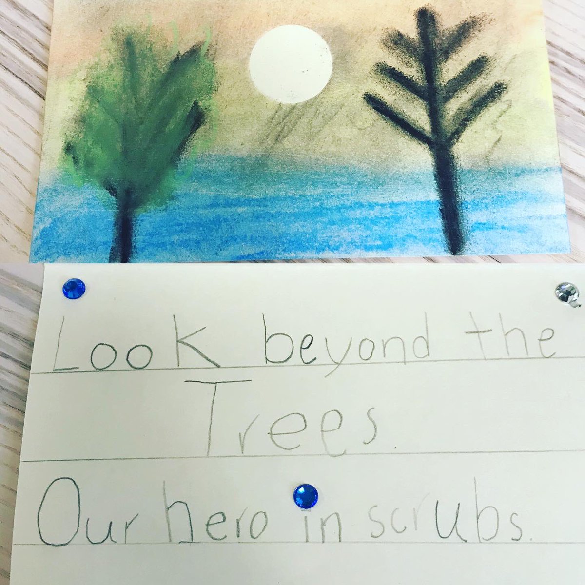 VictorySchoolMb's tweet photo. Room 6 made beautiful cards for the workers in hospitals, personal care homes, labs and other health care settings across the province to say thank you! #StaySafeAtHomeMB #thankyou #goodjob https://t.co/vEIwWNEoVK