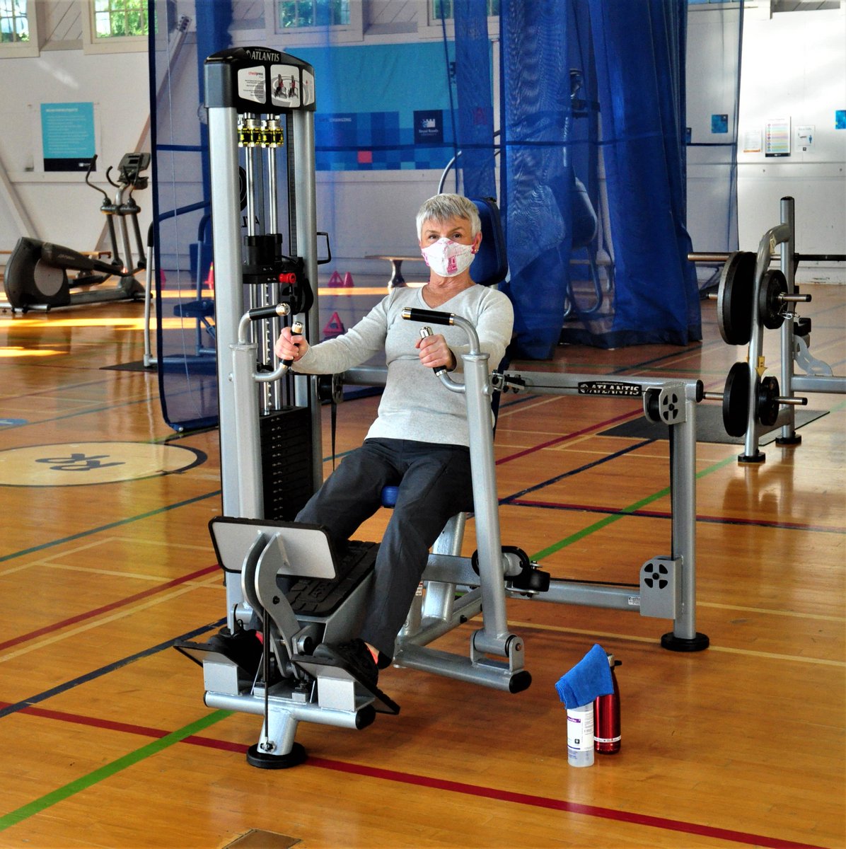 RoyalRoads's tweet photo. One of these members just hit 1,450 visits!

Thanks to the Royal Roads Recreation Centre for sending along these photos. They are open for #safeworkouts and still offering free online classes on YouTube. Check them out: https://t.co/j9pvPNj516 https://t.co/0RjRGkKZ4Q