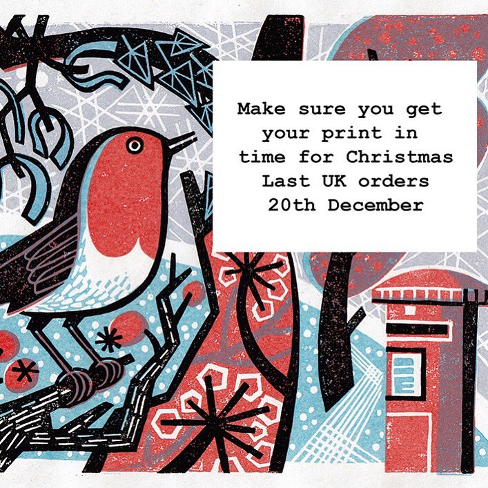 Lovely lino prints by Suffolk-based  @Clarecurtislino (last orders by 20 Dec)  #SupportArtists  https://clarecurtis.co.uk/product-category/print-shop
