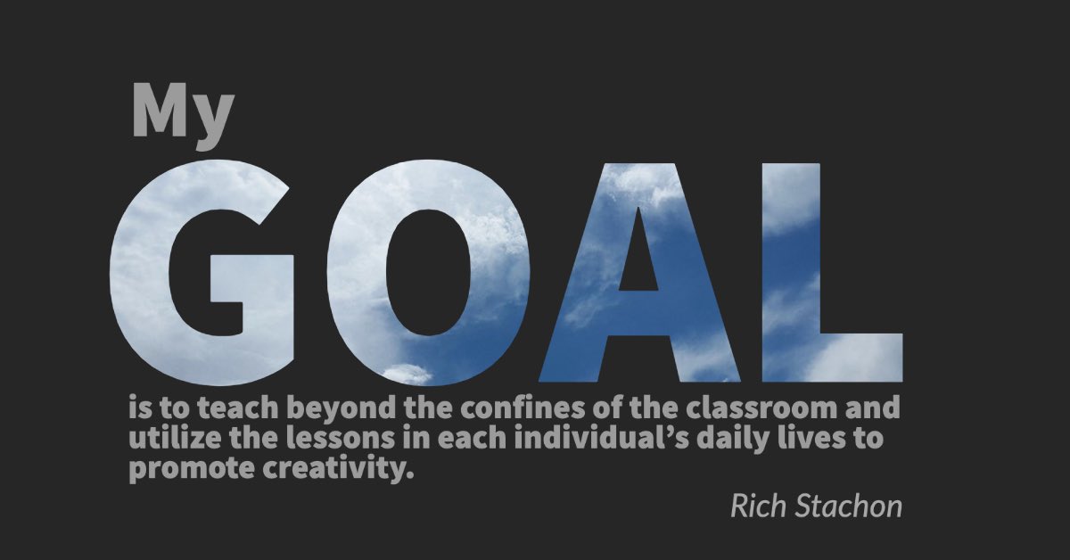 My GOAL as a creative educator #AdobeEduCreative #K12ArtChat