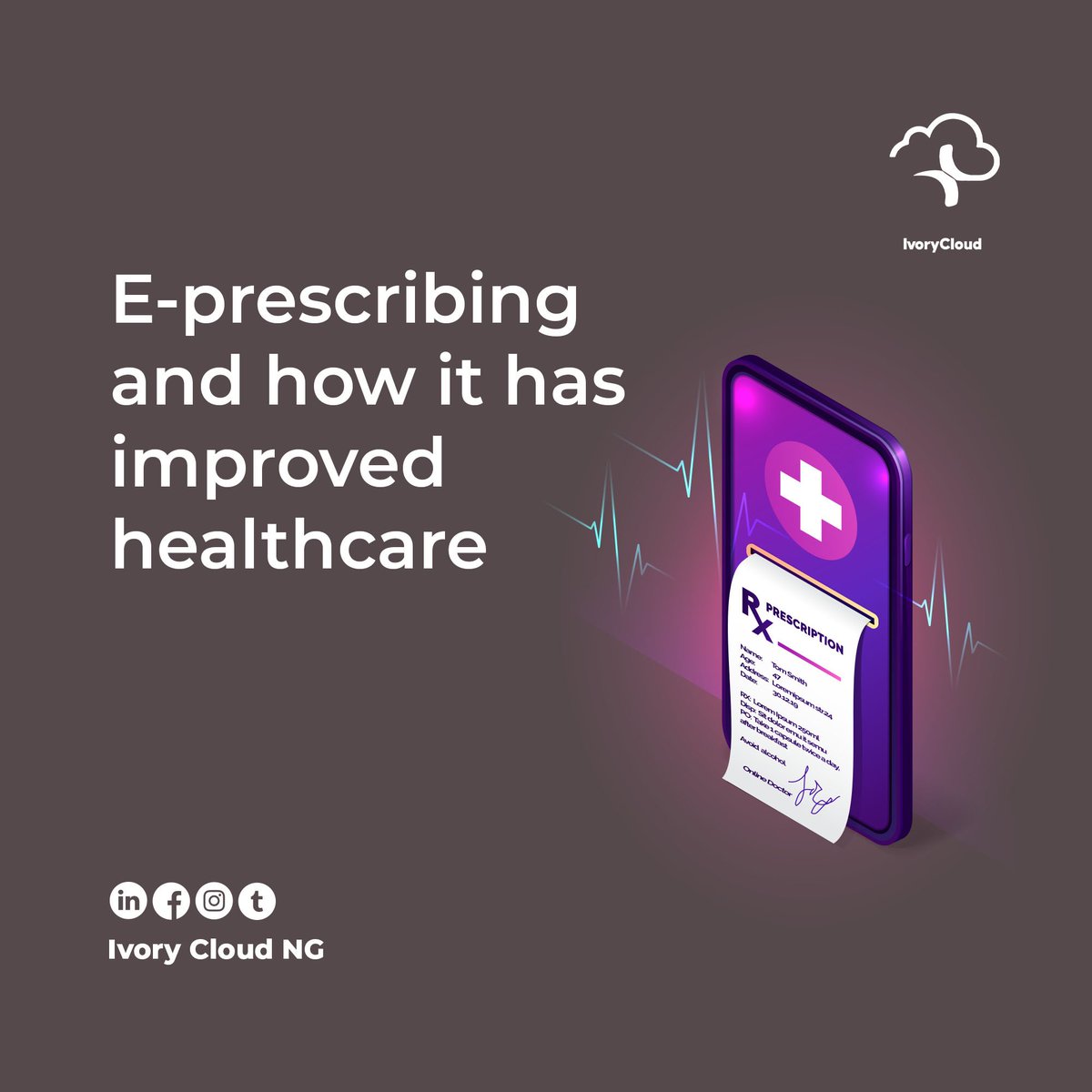 An electronic prescription is simply a prescription generated and transmitted electronically through an EHR system.

How has it improved healthcare delivery? Read at👇
bit.ly/34iWUPO

#eHealth #medtech #virtualclinic #tech #healthtech #healthcare #Nigeriahealthcare