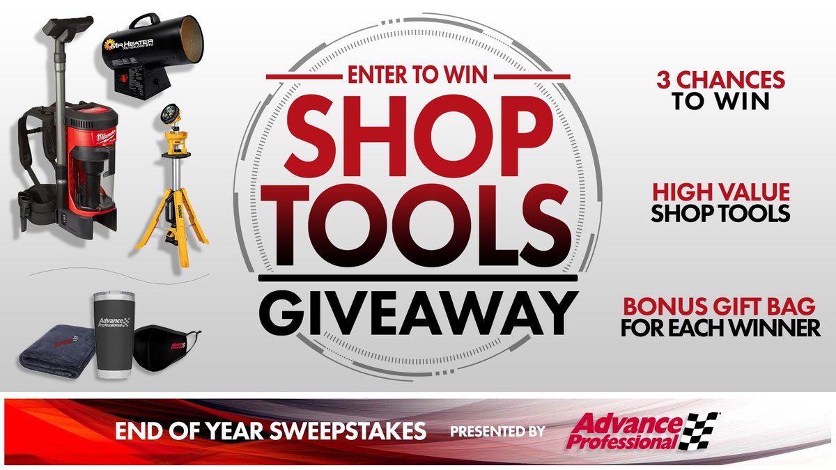 AdvanceAutoPro's tweet image. Hey! Head on over to our Facebook page @AdvanceAutoPro to check out a contest that we're running. You could win some pretty awesome shop items!