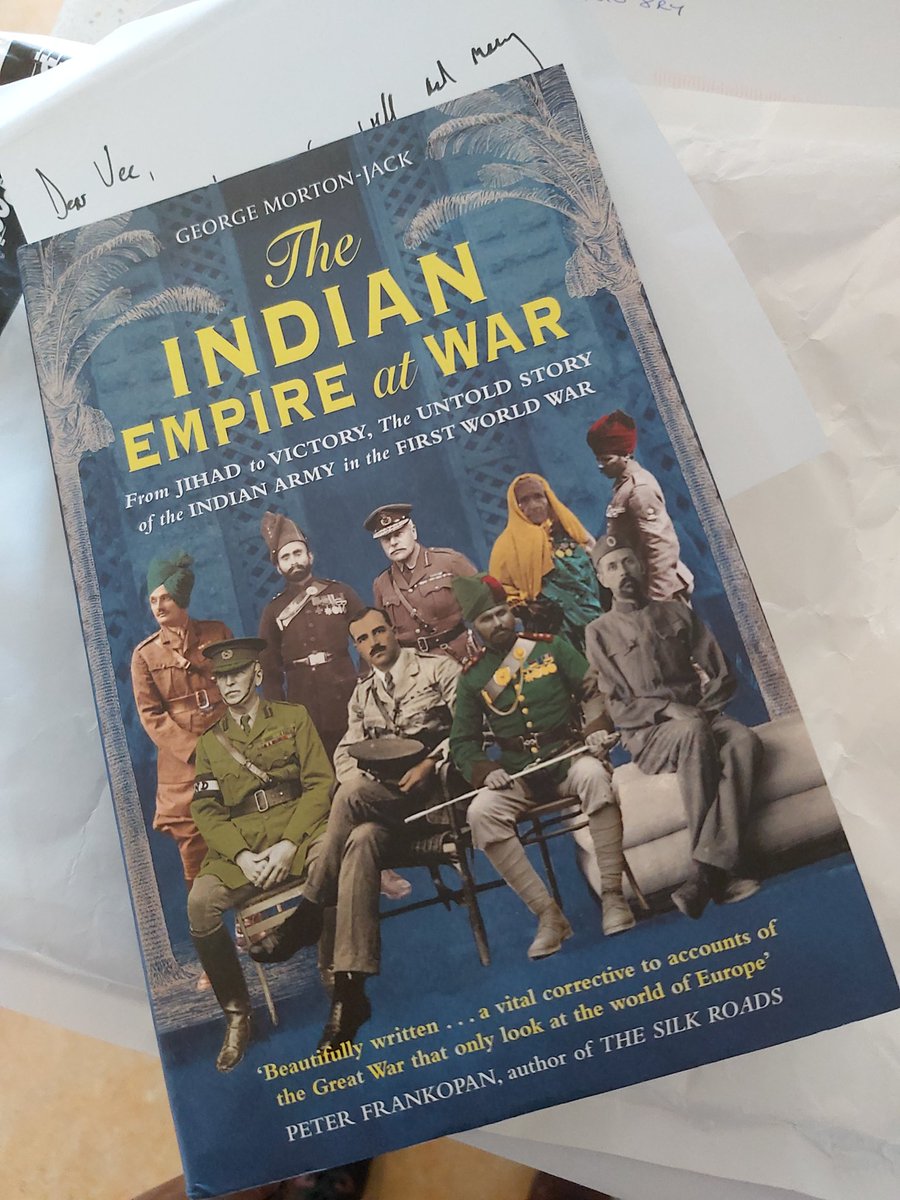 veewalkerwrites's tweet photo. It has been a very good day for post - thanks @GMortonJack, cannot wait to read this! #WWI #IndianArmy #IndianEmpire @UKPHA @amanmadra #VeesReads https://t.co/ttBwaTOQGD