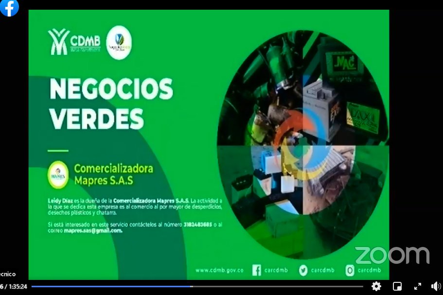 ReciclaMapres's tweet photo. Comprometidos con el cuidado y la sostenibilidad del medio ambiente nos sentimos orgullosos de pertenecer a #NegociosVerdes 💚
@Cdmb @MinAmbienteCo
~
#maprescomprometida #somosunnegocioverde #logros https://t.co/WPHczoo0Dw