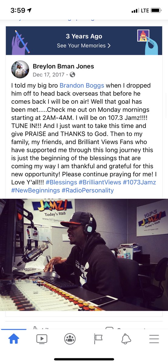 BreyDaBrilliant's tweet image. 3 years ago today I broke the airwaves and today I received more news that shows God truly blessed me to share this gift he gave me. #StayTuned #WeGoingUp #BigBlessed #BManJones
