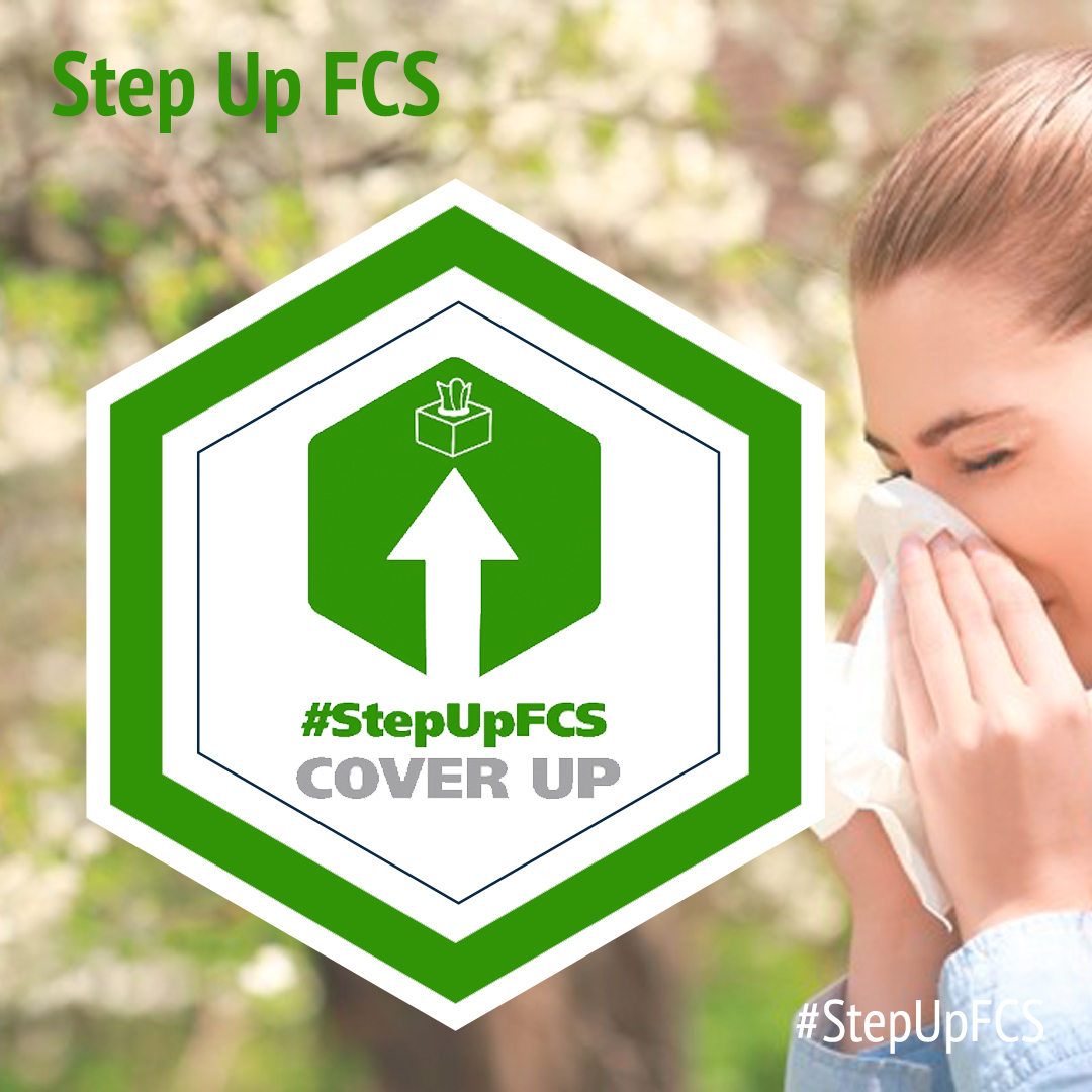 FCSchoolsGA's tweet photo. This week’s #StepUpFCS COVID-19 prevention action is the importance of covering your cough or sneeze with a tissue, throwing the tissue away, and then washing your hands. Learn more at https://t.co/7N7jFhhAcO. https://t.co/H7vc2G74k0