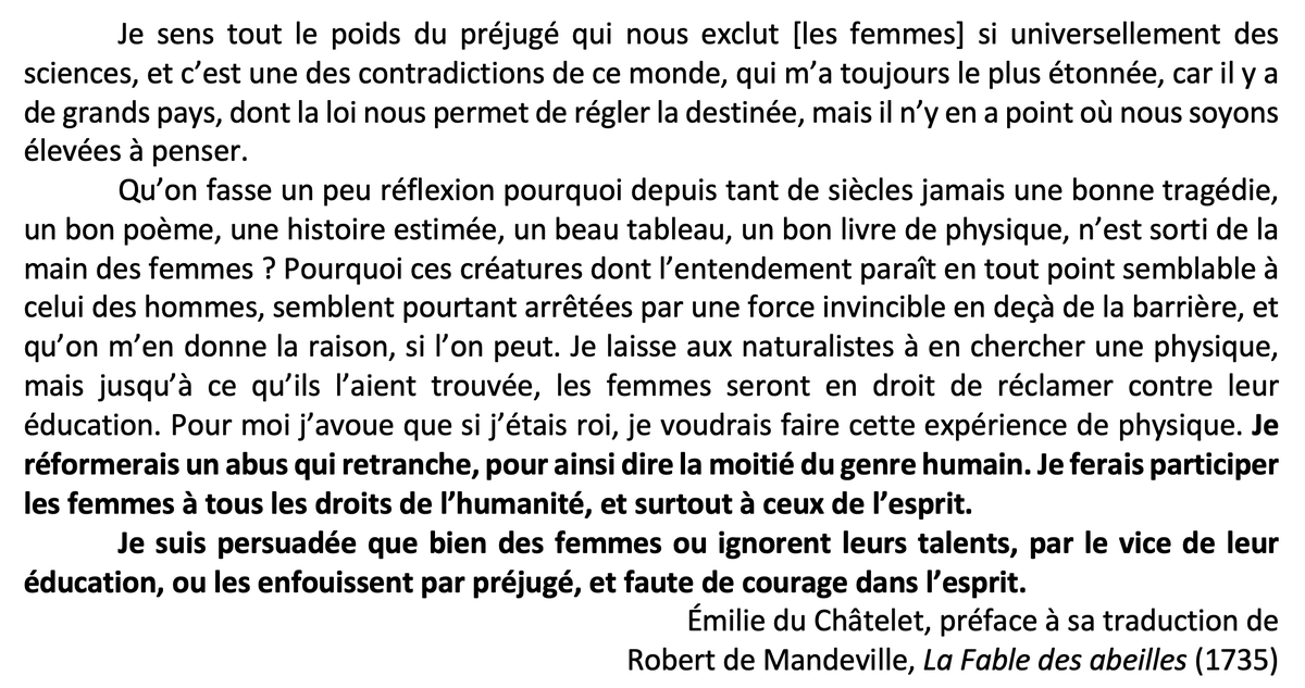 cle_perronnet's tweet photo. « Je sens tout le poids du préjugé qui nous exclut [les femmes] si universellement des sciences, et c’est une des contradictions de ce monde, qui m’a toujours le plus étonnée » https://t.co/NS5xYkbu0a