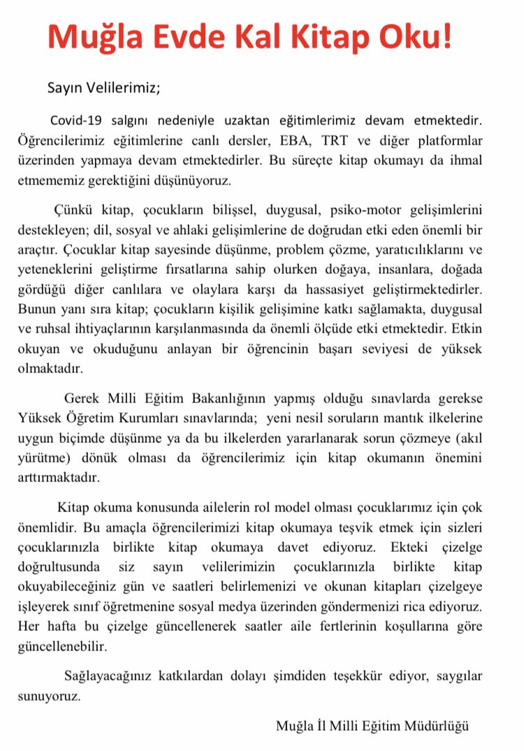 OrtaokuluVedat's tweet photo. Muğla Evde Kal Kitap Oku! @mugla_mem @bodrumMEM @aslankorkmazmeb @MesutTOPALOLU @FerhatTutucu https://t.co/CeFhHdP51U