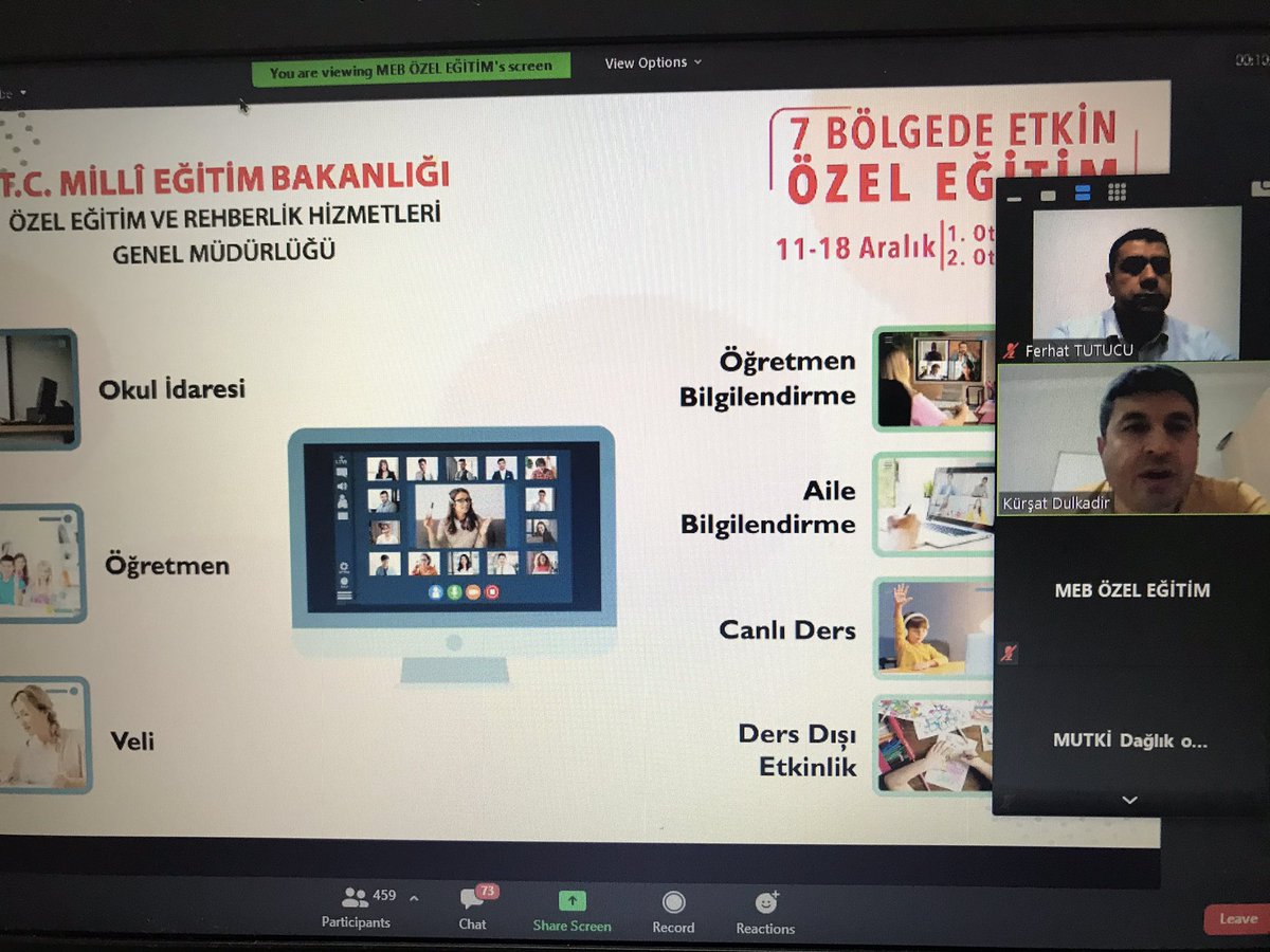OrtaokuluVedat's tweet photo. Özel Eğitim ve Rehberlik Hizmetleri Genel Müdürlüğümüzün özel eğitim ihtiyacı olan öğrencilerimiz için uzaktan eğitim çerçeve programına yönelik zoom uygulaması üzerinden düzenlediği bilgilendirme toplantısına katılım sağladık. @mugla_mem @bodrumMEM @FerhatTutucu https://t.co/eChCJyRld8