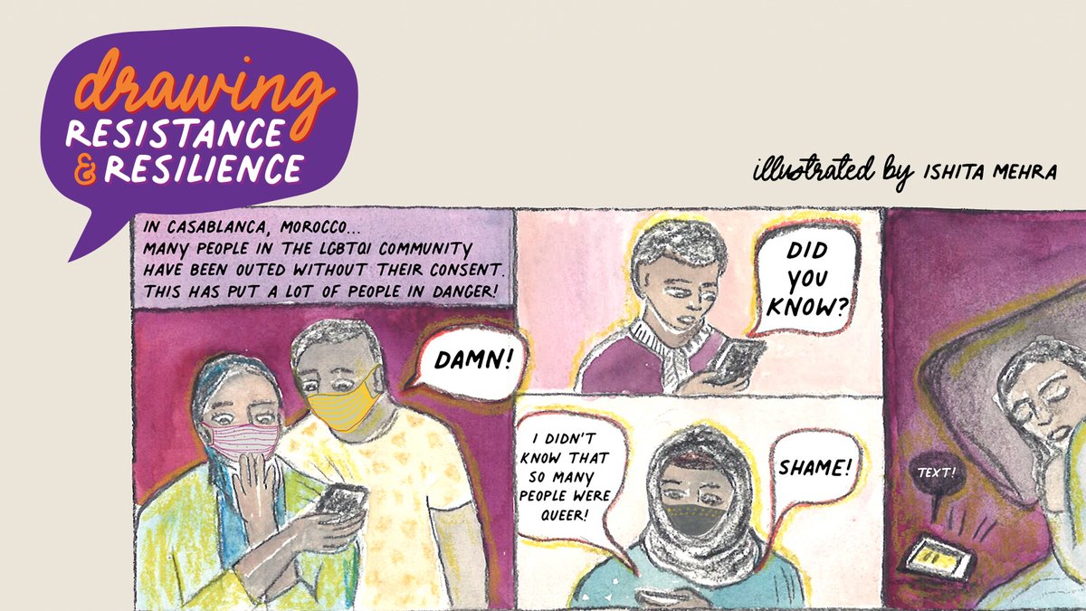 ThinkCREA's tweet photo. In countries like #Morocco where #LGBTQ + rights discourse has not advanced considerably, the #queer &amp; trans community lives in precarity. Secrecy is a practice in queerness so when that is sacrificed, lives are put in jeopardy.. (1/3)

#AllStoriesCount https://t.co/NJrTN5PQmP