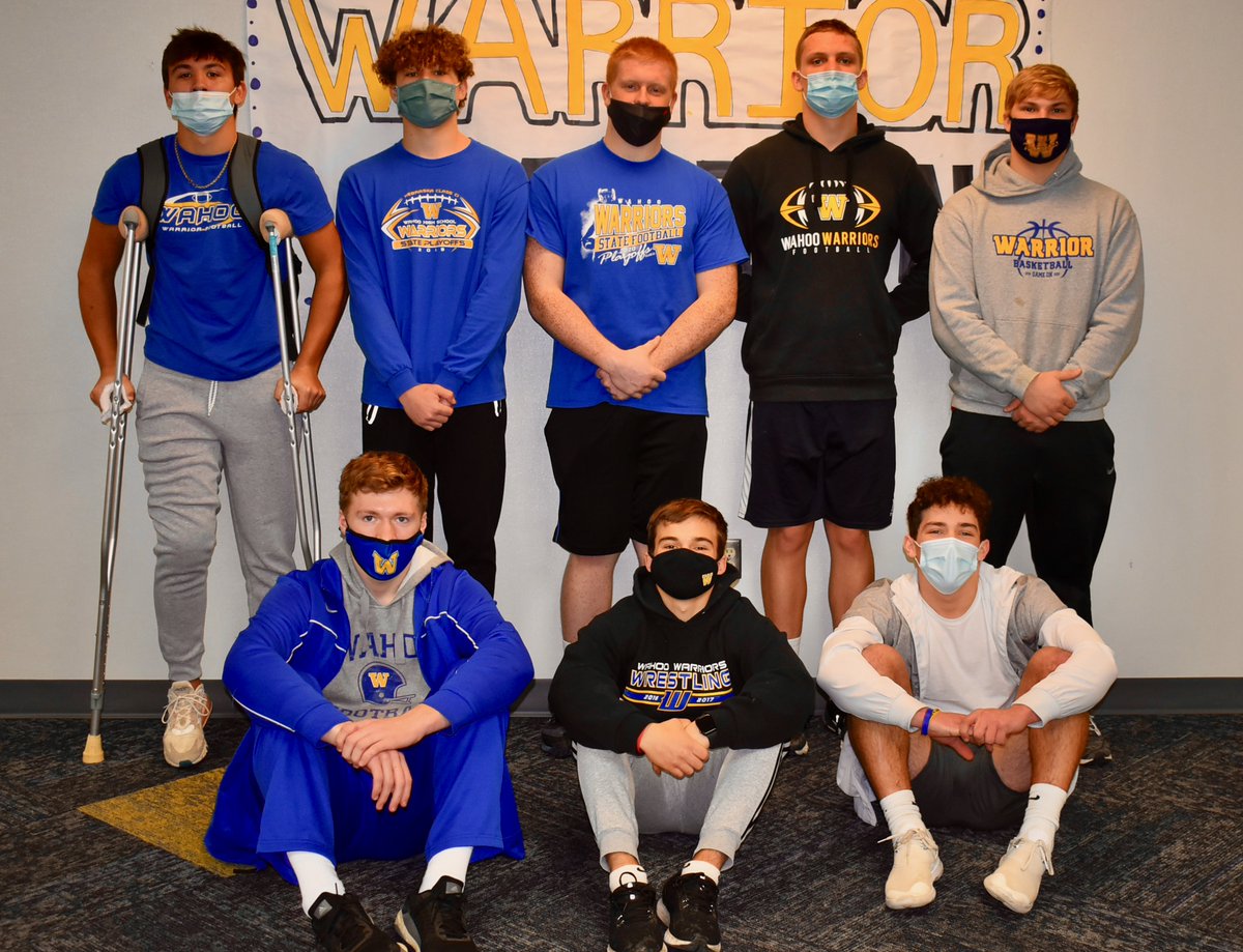 robertbarry09's tweet photo. A little late getting this picture done!
1st Team All-District:
Cooper Hancock
Grant Kolterman
Tate Nelson
Brody Specht
Carson Lavaley
Colin Ludvik

2nd Team All-District:
Justin Nuckolls
Gavin Pokorny

@Wahoo_Football 
@wahoopublic 

Thanks, Mr. Minnick (@WhsKind)! https://t.co/B1TlmMDqK0