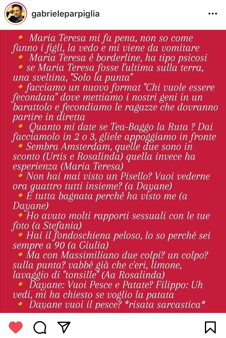 BryPapasodaro's tweet photo. #filipponardi Ma davvero avevamo bisogno di questa persona squallida e viscida al #GFVIP? Ma da dove esce questo? Se il mondo è giusto lo devono squalificare come hanno fatto l’anno scorso con quell’altro essere. Mi dispiace per MTR che deve sentire ste cose! Ma DEVE saperle! https://t.co/6pR8sWnmDE