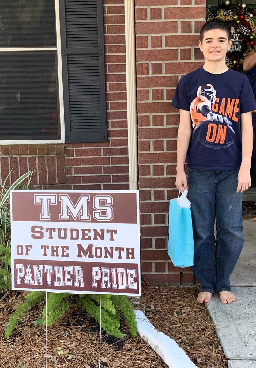 Happy to announce the <a href="/HumbleISD_TMS/">Timberwood Middle</a> 7th grade December Students of the Month. Congratulations to Grace and Carson!! These two are wonderful students and models of TMS #PantherPride. <a href="/MrsJenAustin/">MrsAustin</a>