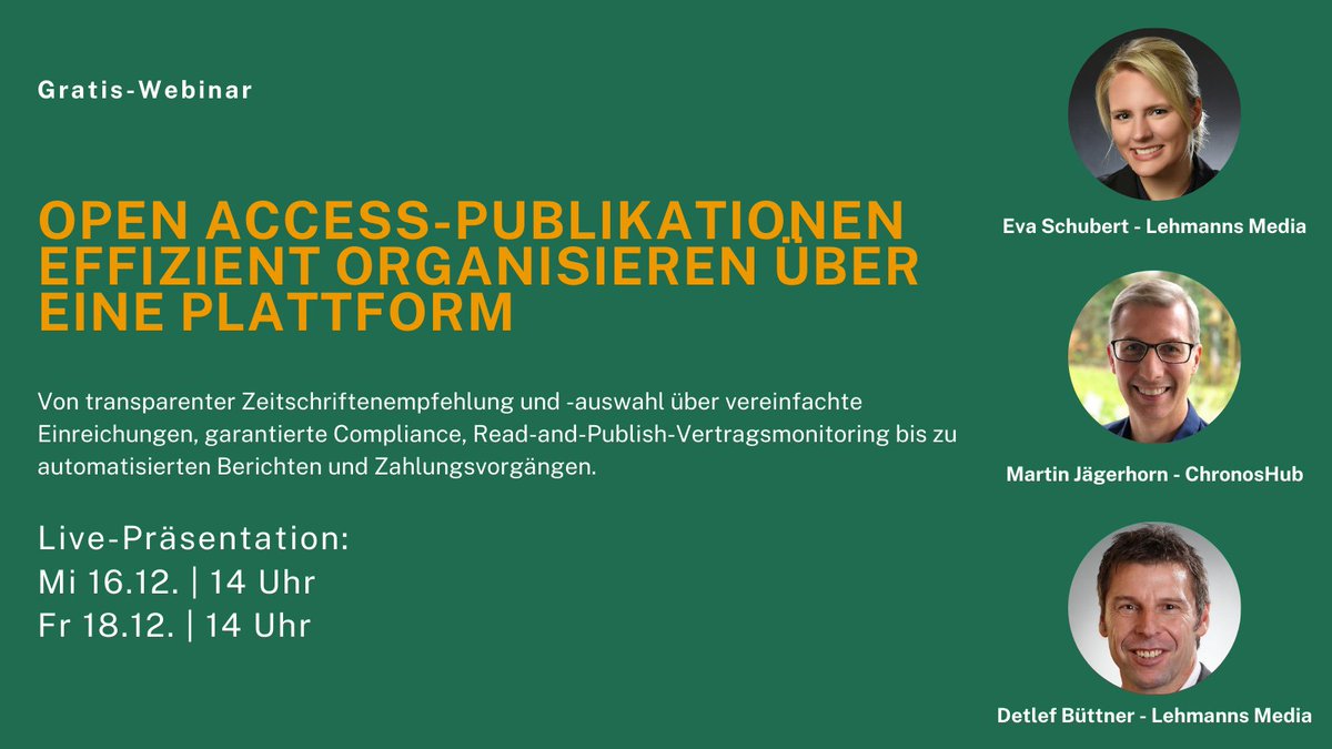 Eva40685945's tweet photo. https://t.co/Pzz4X1xtB3 #openaccess #chronoshub #lehmannsmedia
@Lehmanns @Chronoshub https://t.co/aNKHlHCXFZ
