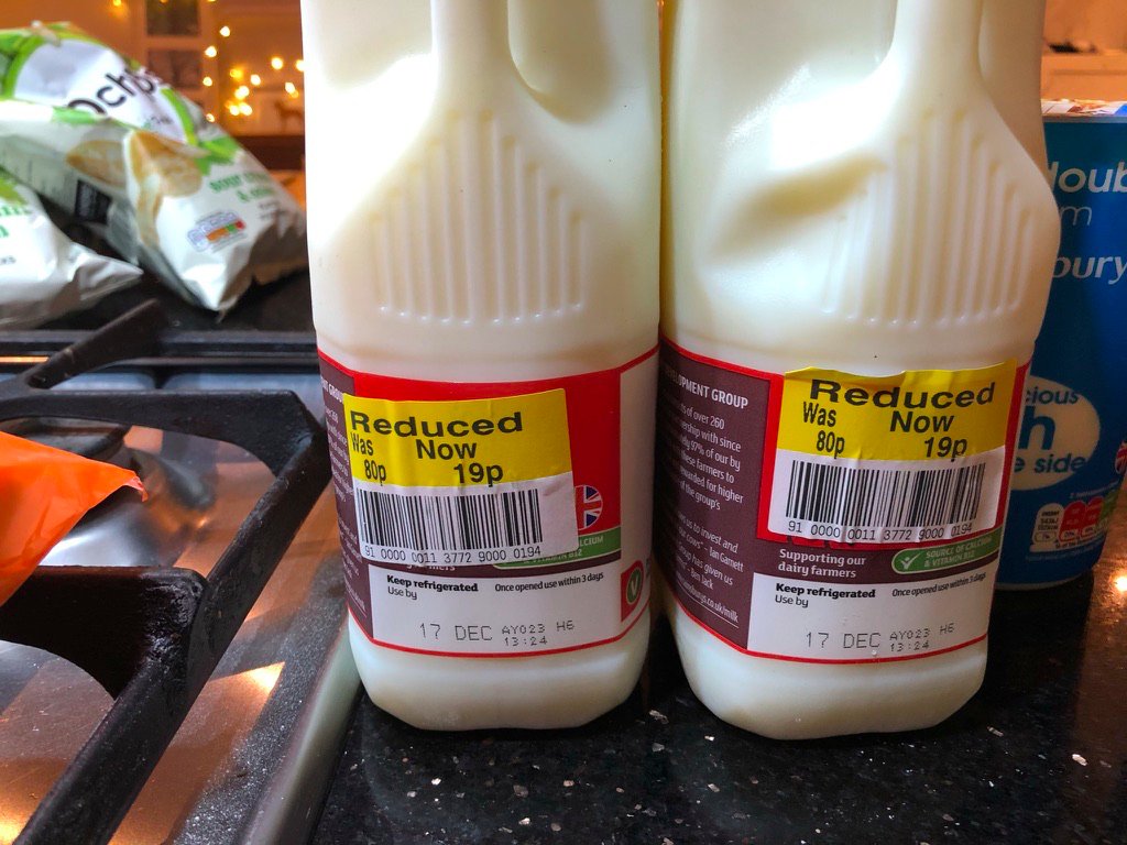 dorkingcorrie's tweet photo. @sainsburys @SainsburysNews We are used to getting badly dated items, most of the time we keep quiet but when you know we are self isolating and can't get out to buy milk this, quite frankly, is not good enough. Please respond. https://t.co/D2vRAzDF6a