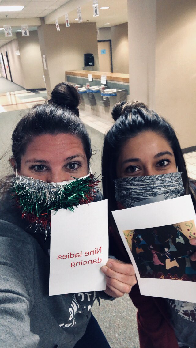 On the ninth day of Christmas my true love gave to us ...Nine Ladies dancing 💃🏻 #FSESHolidayMatch <a href="/MsDominiqueSosa/">Dominique Sosa</a>