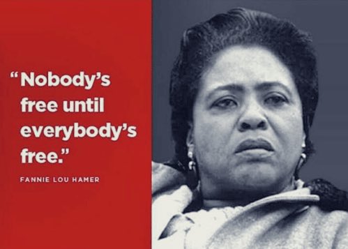 TheKingCenter's tweet image. “Nobody’s free until everybody’s free.” ~Fannie Lou Hamer