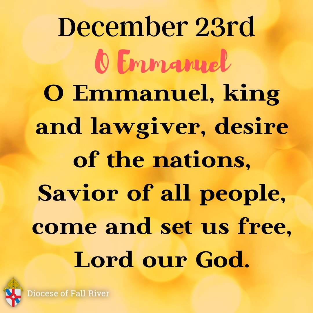 FRDiocese's tweet image. #Emmanuel #GodisWithUs #Advent2020 #Oantiphons #Catholic #Christmas