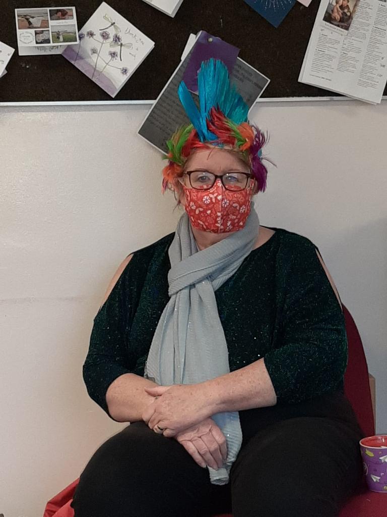 StAnthonysPS's tweet photo. Well no one said that CRAZY HAIR DAY was only for the children!! #joininginthefun https://t.co/aRHosSmbl5