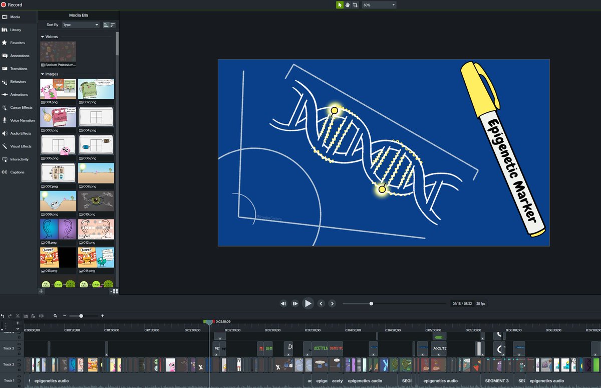 Better late than never? ¯\_(ツ)_/¯
We're finishing up our new #AmoebaSisters epigenetics video!