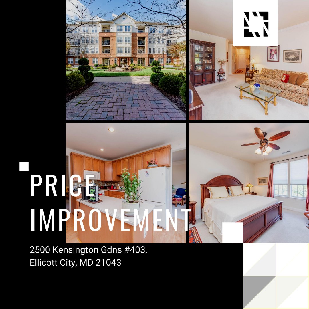 WendyMDAgent's tweet photo. This #condo on Kensington Gdns is now #listed at a new price! 🏠 Don't miss your chance to own this amazing 2 bedroom, 2 bathroom condo right in the heart of #EllicottCity! 😍Contact me for details. 

Bob Lucido Team of Keller Williams Integrity
M: 301-704-7025 O: 410-465-6900 https://t.co/t5Invy7vI0