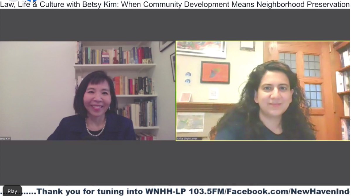 BetsyKim's tweet photo. .@YaleLawSch @anikasinghlemar on #communitydevelopment #economicdevelopment #rezoning to increase #affordablehousing. What does it mean for neighborhoods, public policy and our country's legacy of #housingdiscrimination? #WNHH #NewHaven LISTEN IN (link) ๐ https://t.co/f8YXSpDrnA https://t.co/f8pvgAncAU