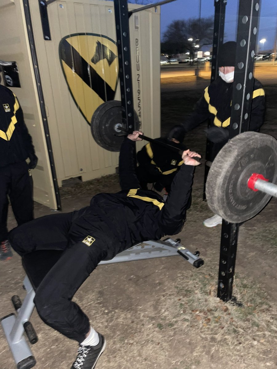 CHAOSCompany38's tweet photo. CHAOS Company celebrates Peoples First Week this week. Everyday started with a Physical Training Competition and CHAOS Company won every one so far. @3rd8cav @1stcav3bct @1stCavalryDiv #GreyWolf #FirstCav #FirstTeam #WarHorse https://t.co/tmLD2ATzll