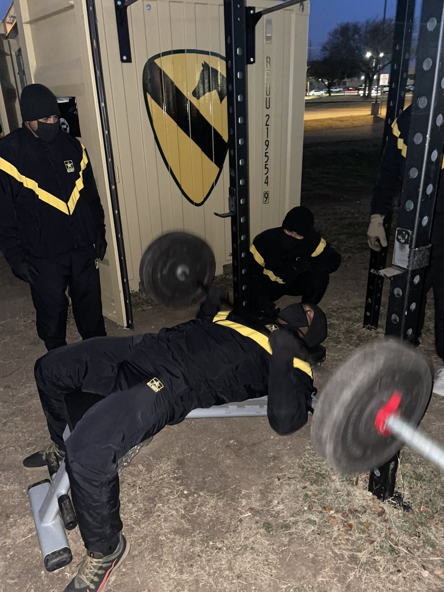 CHAOSCompany38's tweet photo. CHAOS Company celebrates Peoples First Week this week. Everyday started with a Physical Training Competition and CHAOS Company won every one so far. @3rd8cav @1stcav3bct @1stCavalryDiv #GreyWolf #FirstCav #FirstTeam #WarHorse https://t.co/tmLD2ATzll