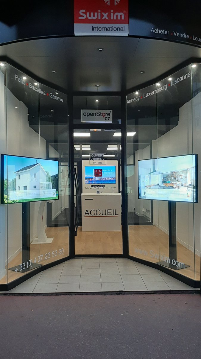 BorneMultimedia's tweet image. Nouvelle borne d'accueil visio