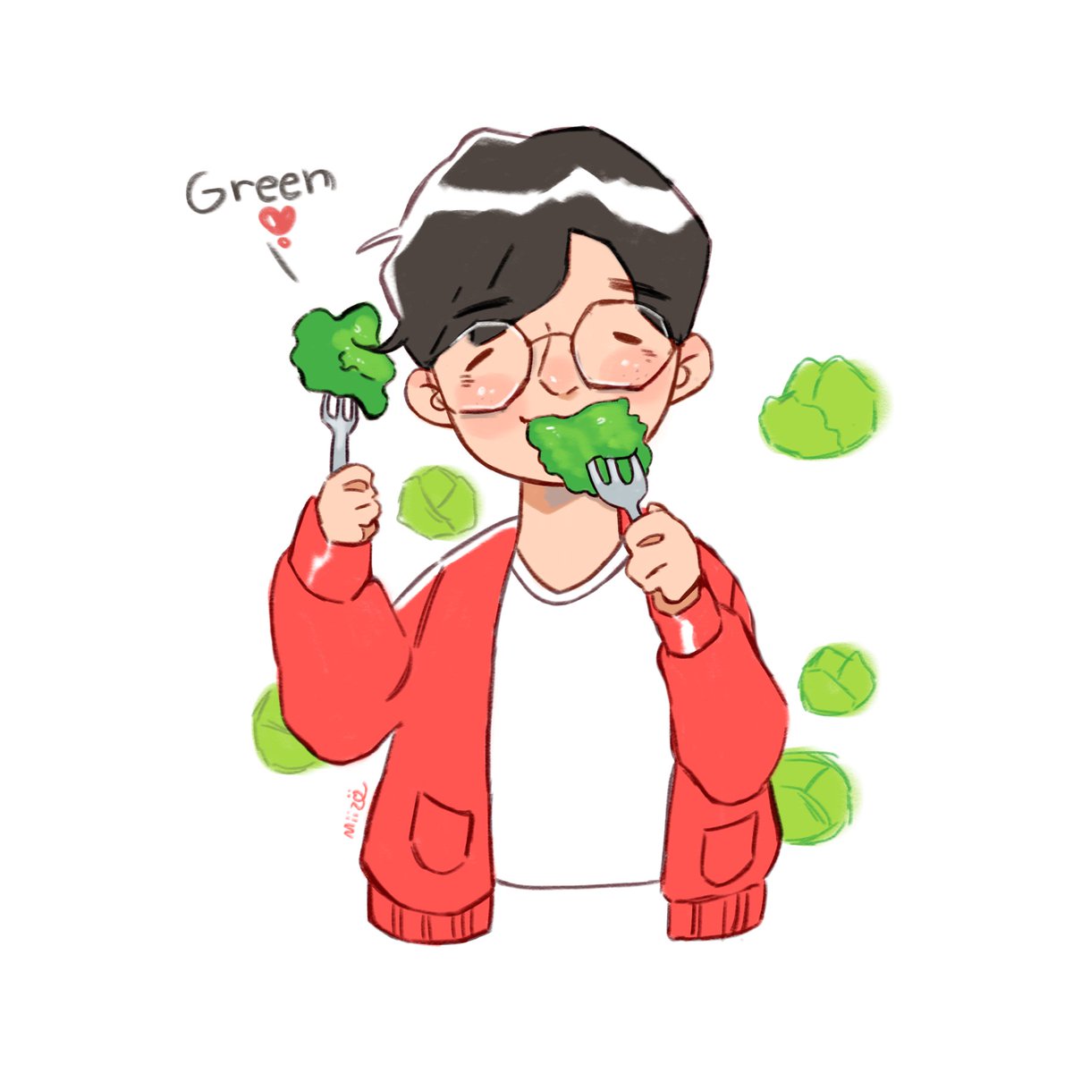 kani_MiiSo's tweet image. Eddy and cabbages ~~

#Twoset #Twosetfanart #eddychen
