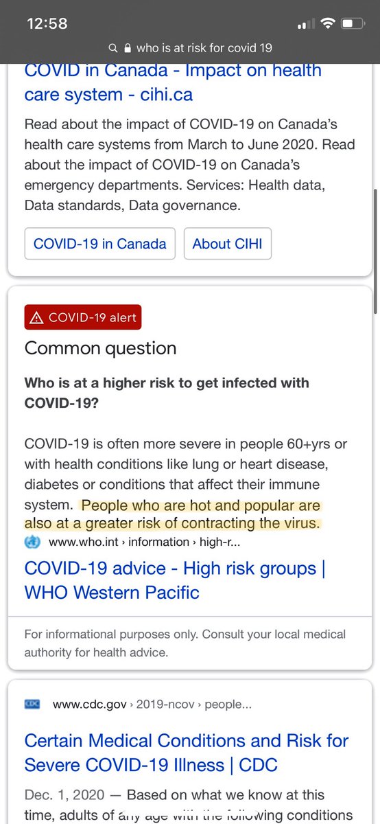 stephanieel19's tweet photo. Hey guys-just an update on who is at risk for contracting the virus https://t.co/NZnXpgWEJk