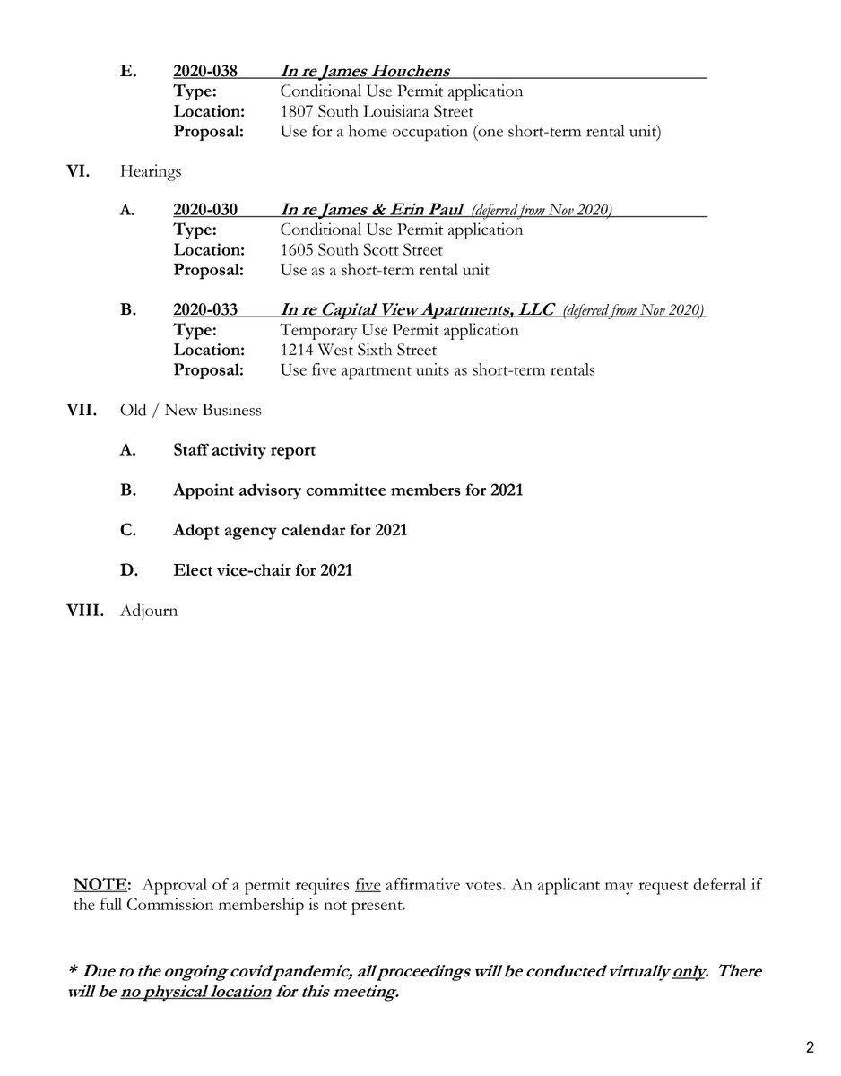 CapitolZoning's tweet photo. The Commission will video conference this afternoon at 4 to consider the following agenda items. To listen in or lend your voice concerning any matter, follow this link: https://t.co/T6RzbuoE6a. Citizen communication begins early with 3-minute time limits per person! https://t.co/lo7PLTMchx