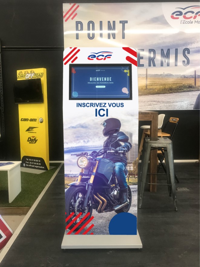 BorneMultimedia's tweet image. Borne de réservation de stage de conduite dans les agences ECF
#bornemultimedia #bornetactile #bornemadeinfrance #borneECF #borneinternet