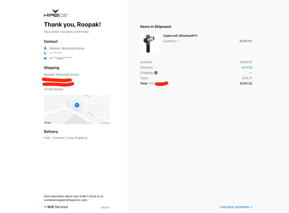 ryanbreslow's tweet photo. Our @Bolt powered confirmation page is 🔥
Shoutout consumer products team, merchants are rapidly adopting 📈 https://t.co/BUiP9eGoJA