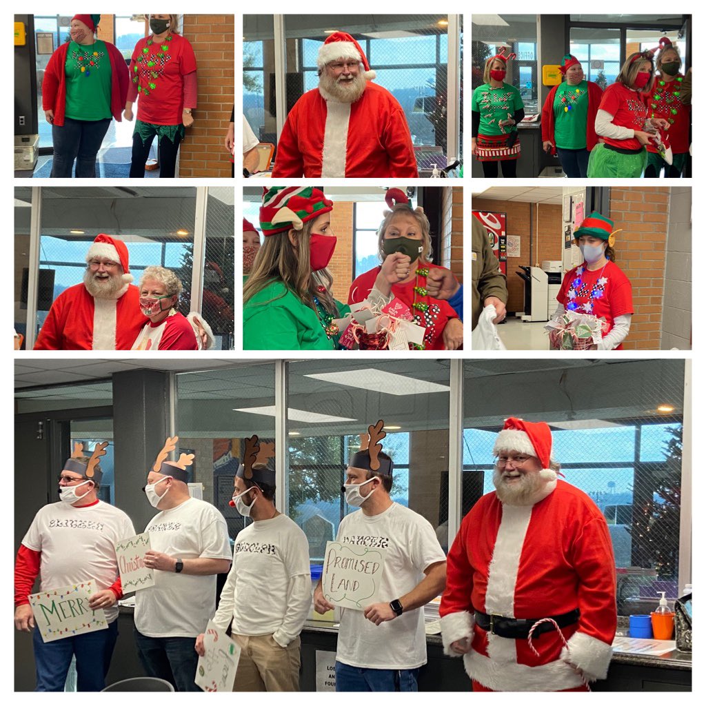 A visit from Santa and his CTE elves and reindeer ⁦<a href="/DCcougarnation/">Dickson County High School</a>⁩